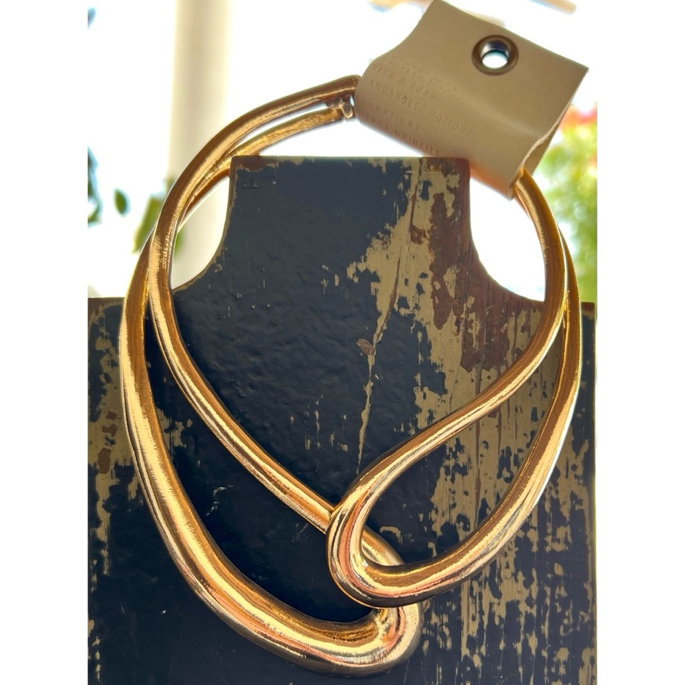 Anthropologie Mod Open Metal Collar Necklace